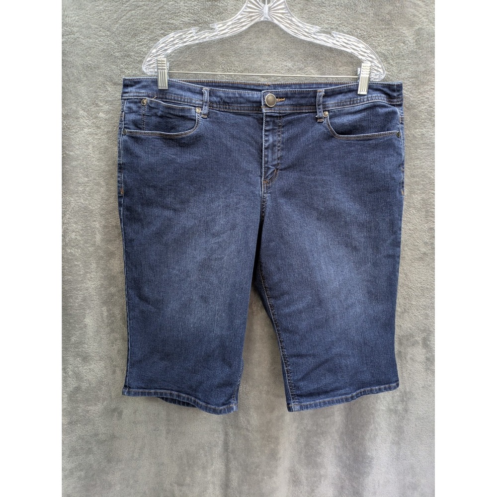 Denim Shorts Women's 16 Petite Bermuda Denim Casual